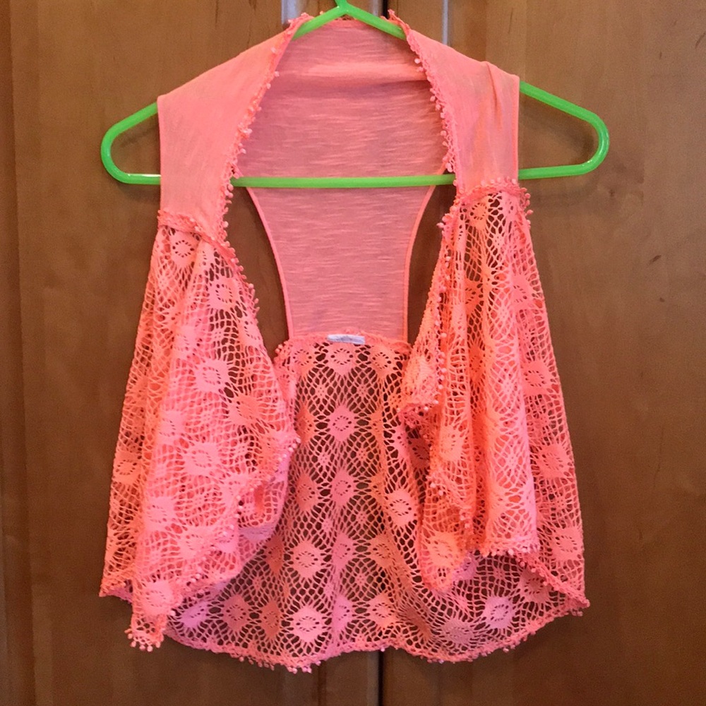 Kids crocheted shrug